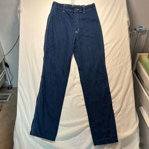 Our Bottoms ltd. vintage 1970's high rise denim jeans ribbon pocket detail 26 in